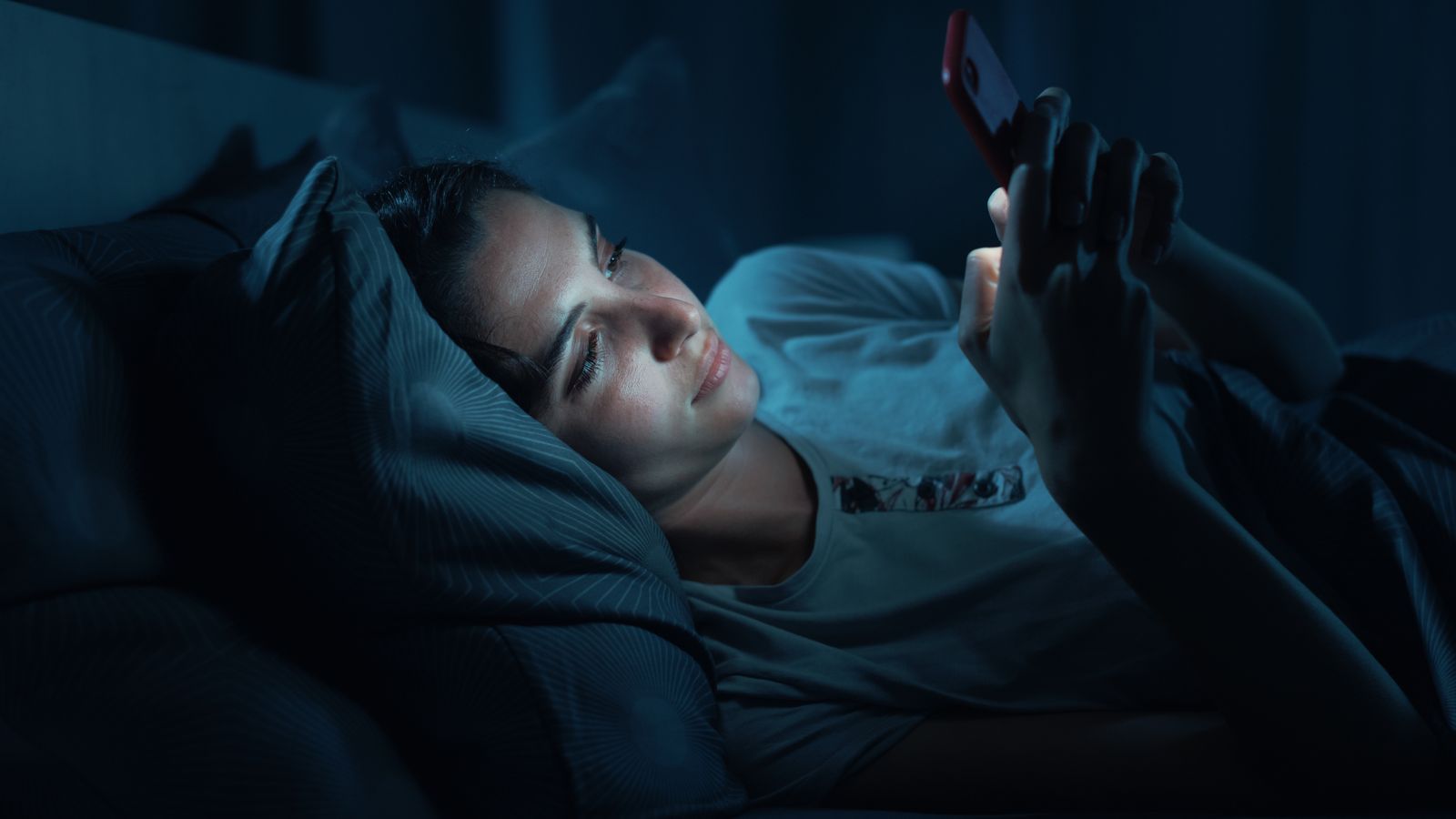 a lonely person chatting with ai