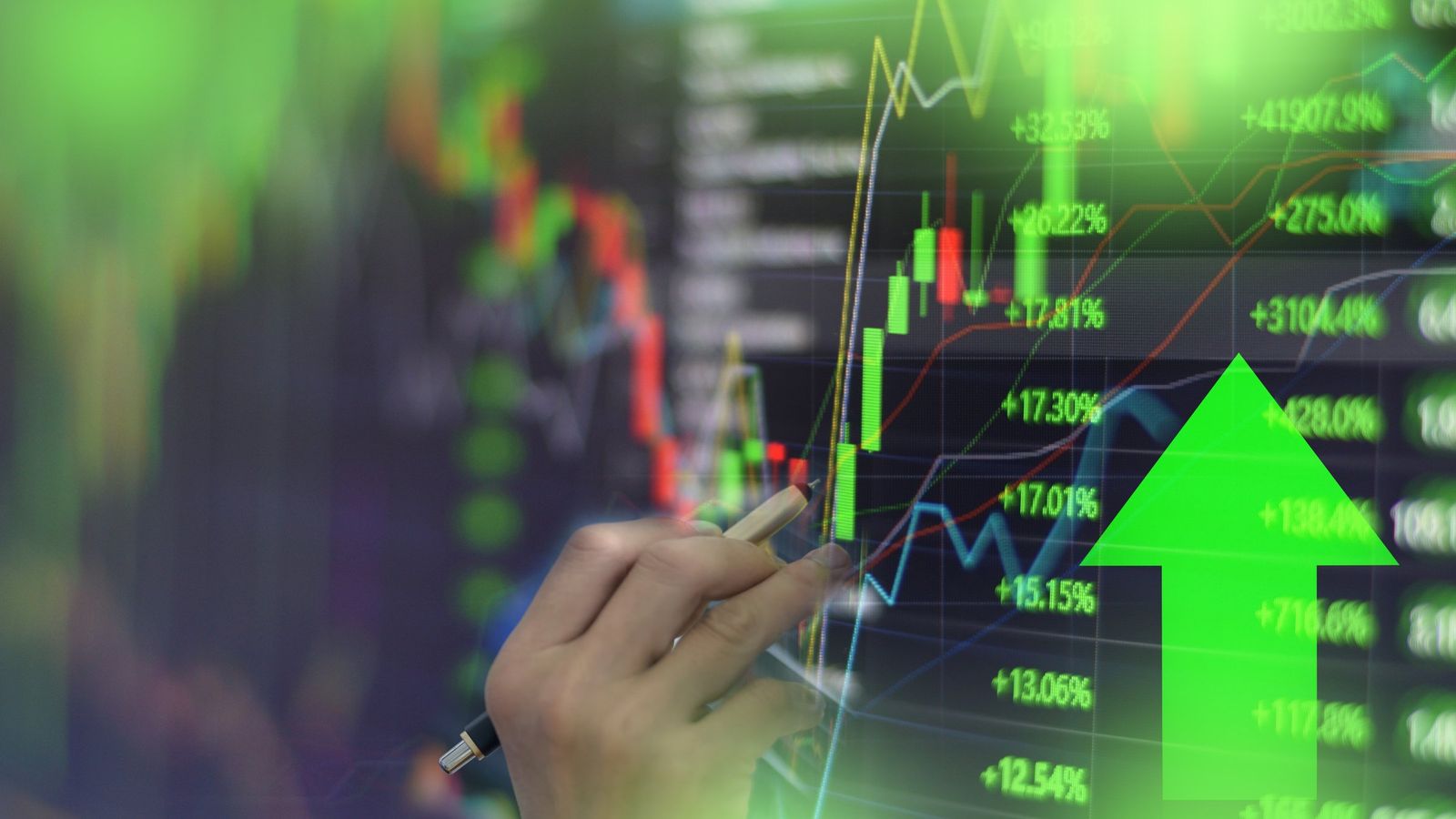 stock surge up